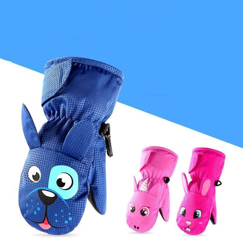 Children's Ski Gloves Fleece-lined Mittens