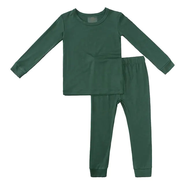 Bamboo Fiber Toddler Kids Pajamas Set