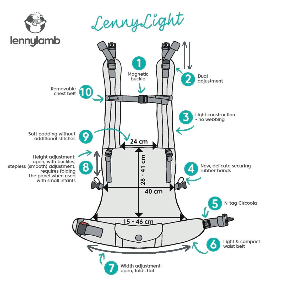 lennylamb lennylight baby carrier bärsele