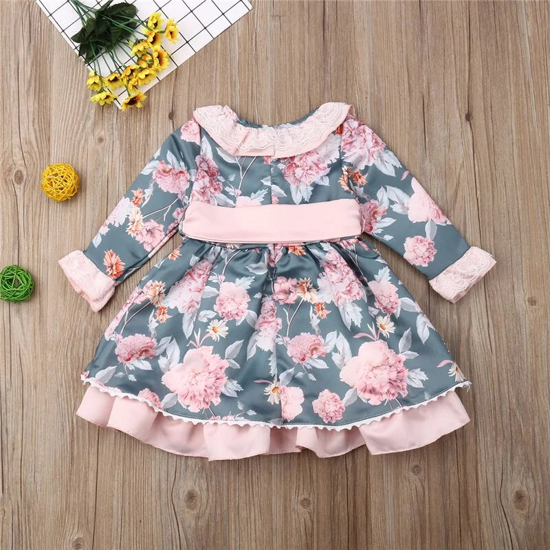 Floral Dress for Girl Princess Party