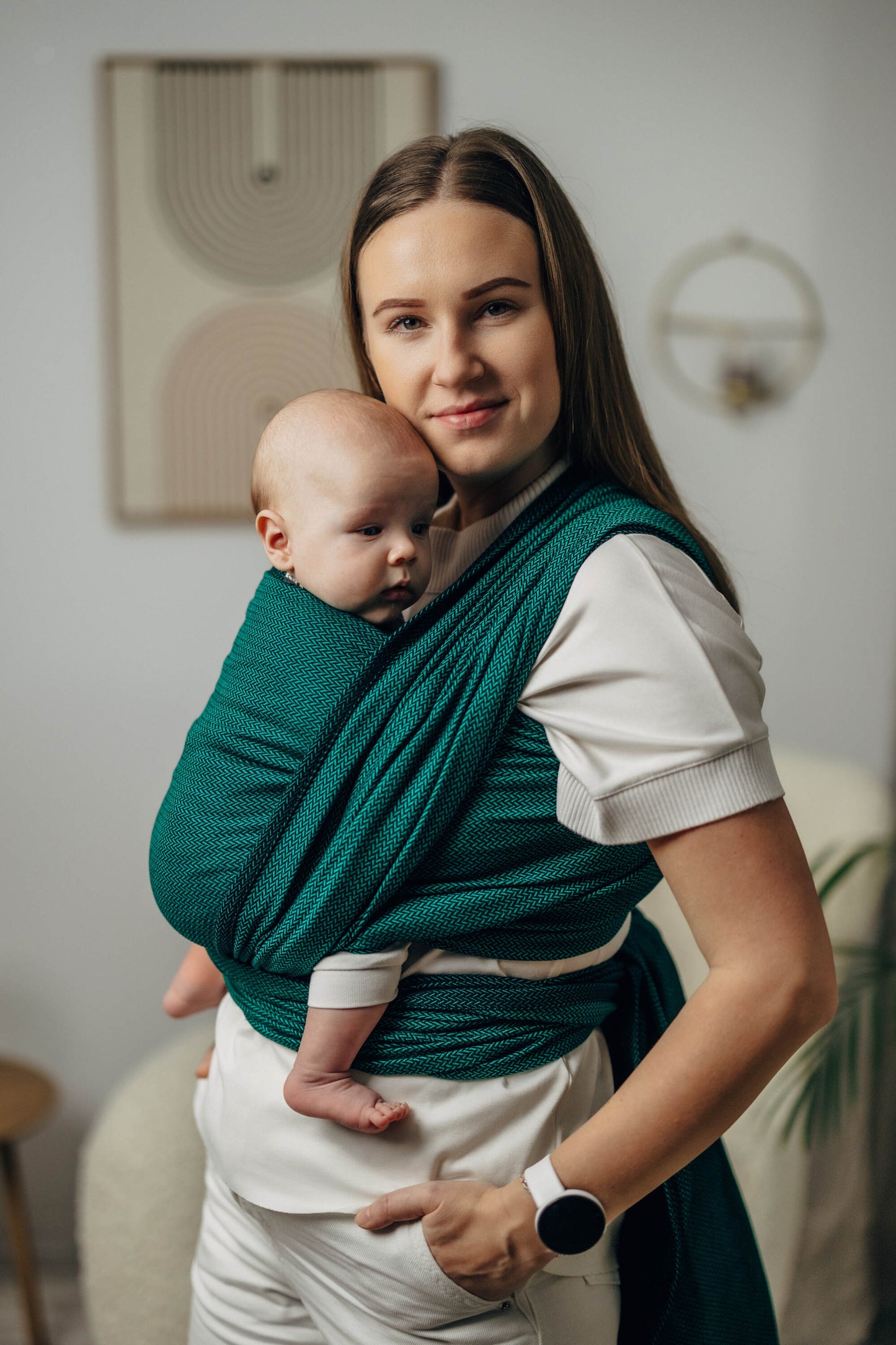 lennylamb woven wrap / vävd sjal - emerald