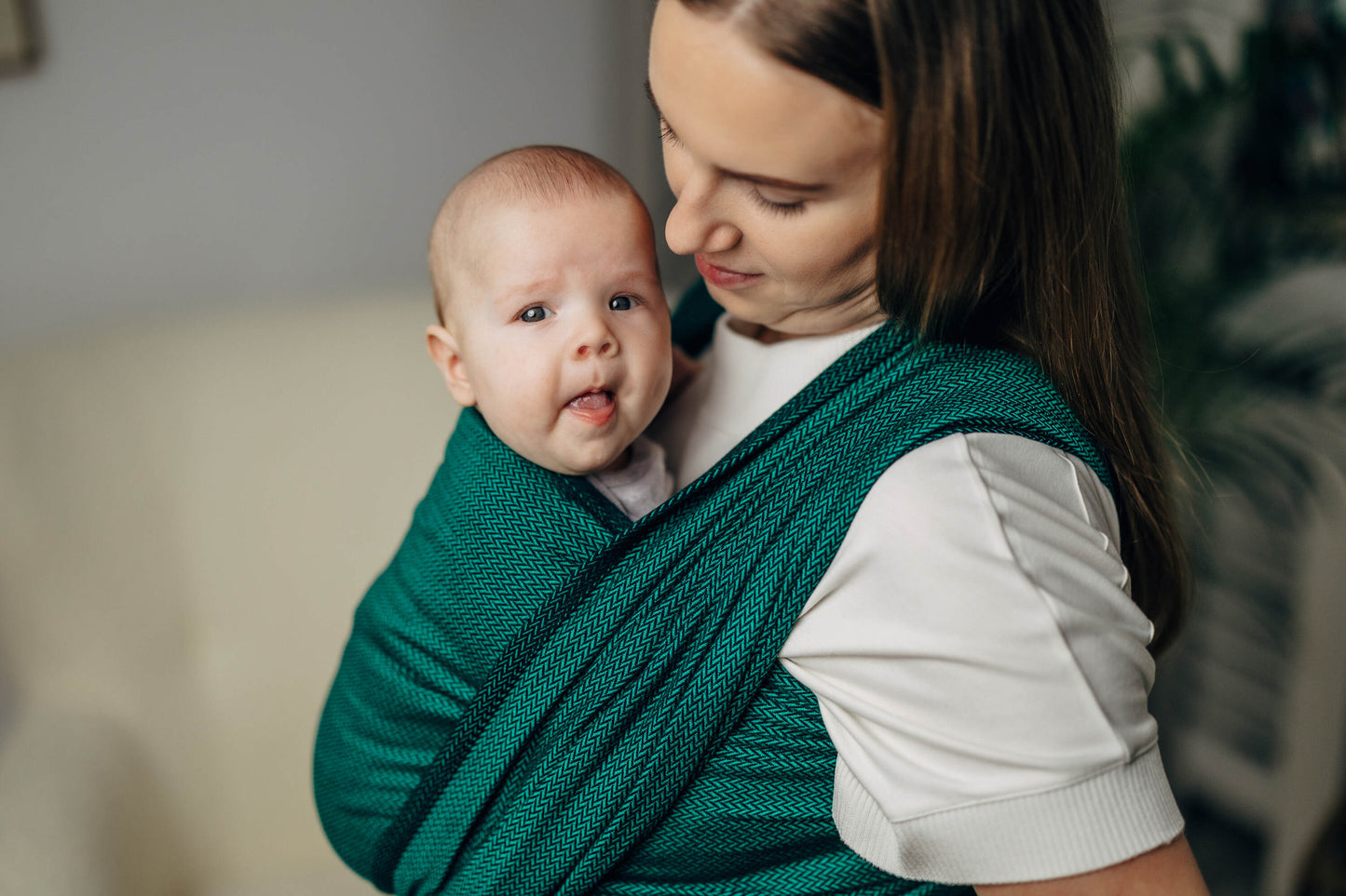 lennylamb woven wrap / vävd sjal - emerald