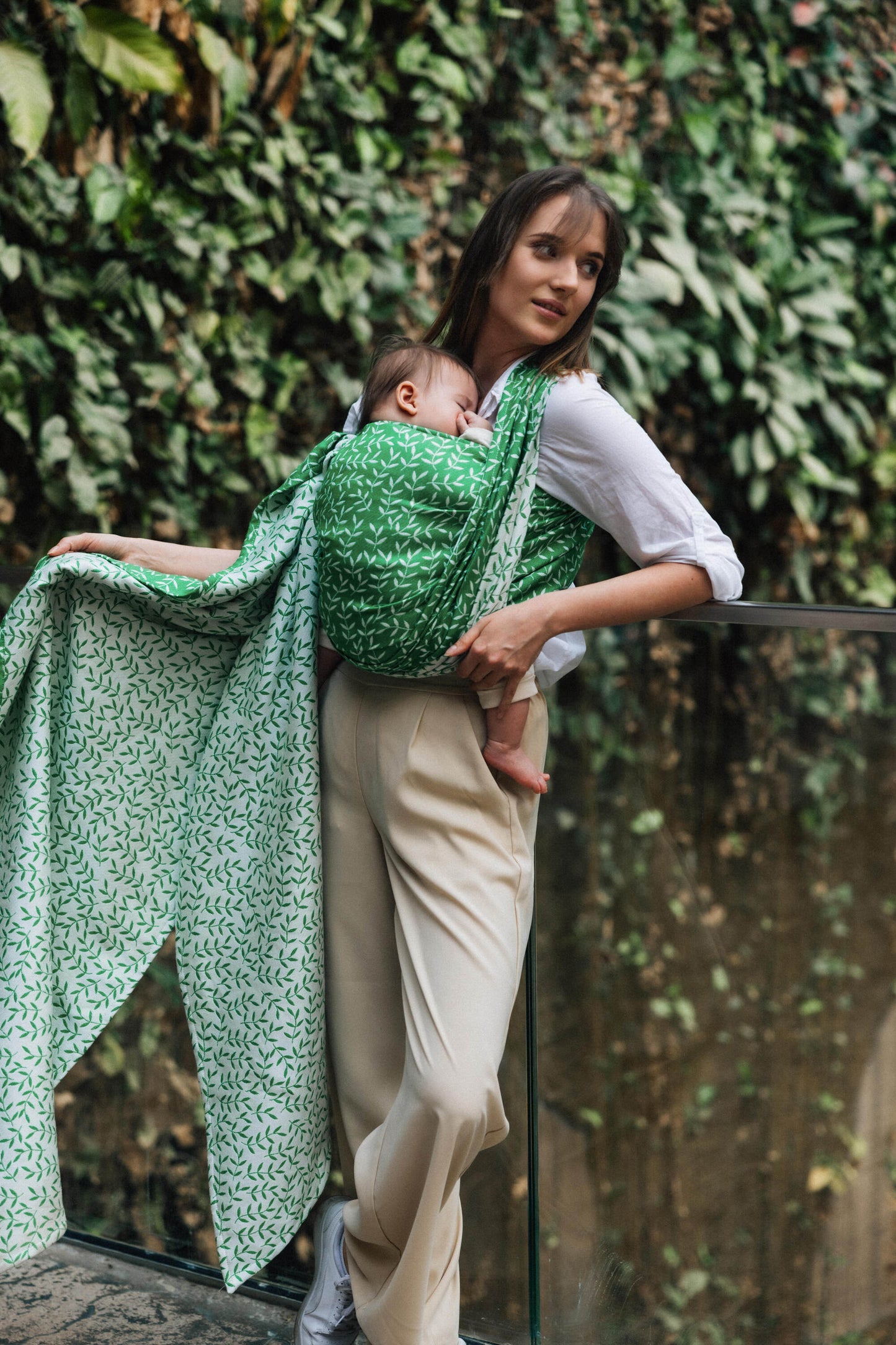 lennylamb woven wrap / vävd sjal - enchanted nook evergreen