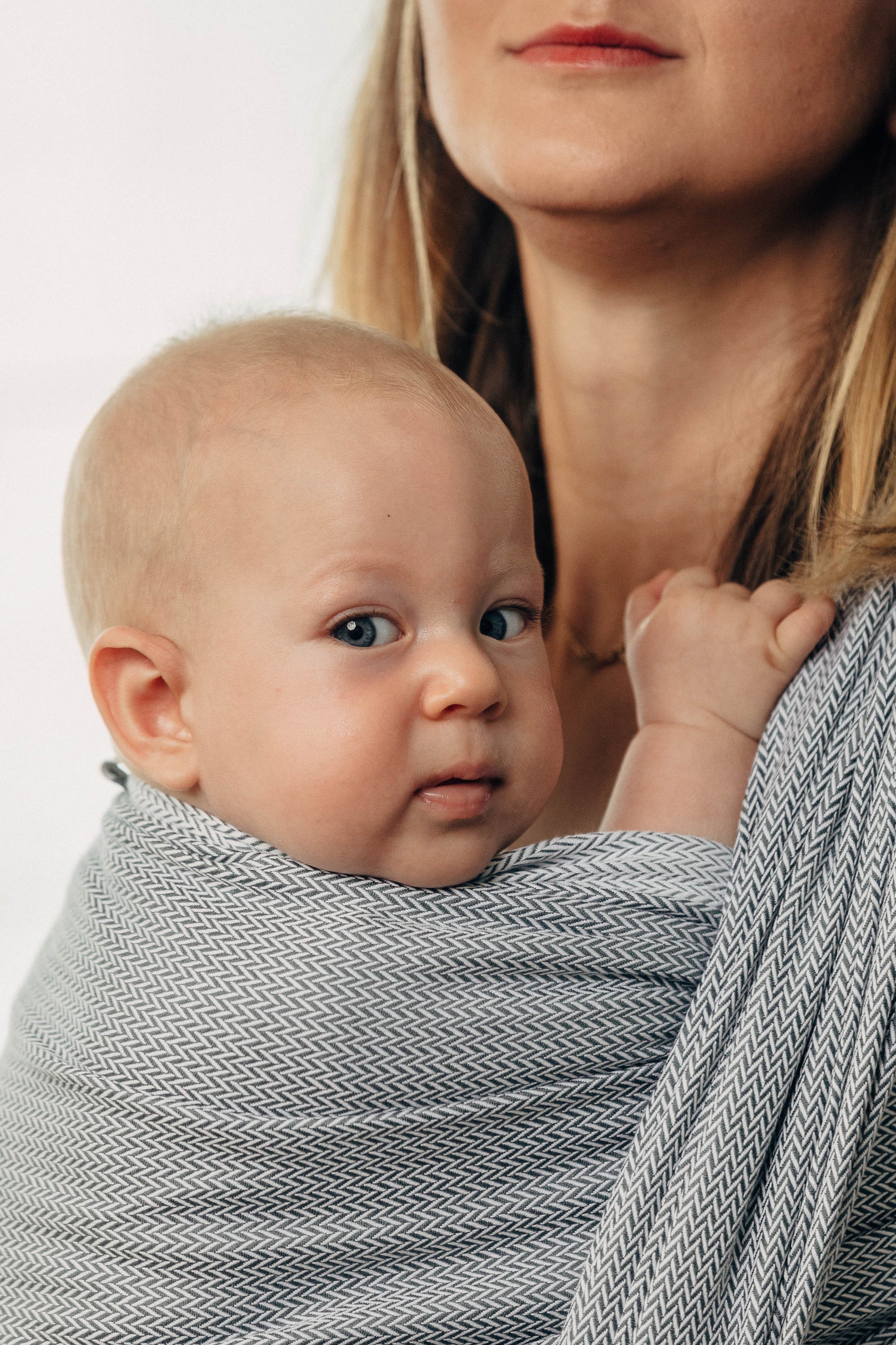 lennylamb woven wrap / vävd sjal - little herringbone grey